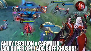 CECILION x CARMILLA GAMEPLAY!!! OP GILA KETIKA MEREKA BERTEMU! ADA SPECIAL SKILL!! MOBILE LEGENDS