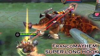 Franco Mayhem Super Long HOOK Mobile Legends FUNNY GAMEPLAY