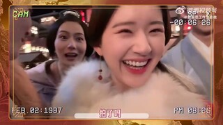 220712 Zhao Lusi’s Studio Weibo update (behind the set of #lovelikethegalaxy )