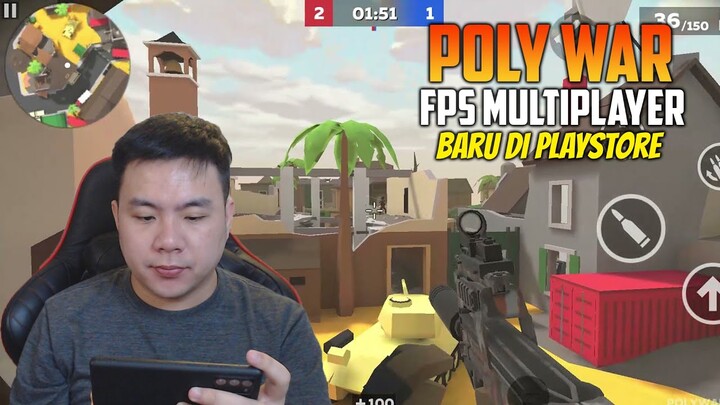 Baru di Playstore ! FPS multiplayer terbaru - POLYWAR Gameplay (Android, iOS)