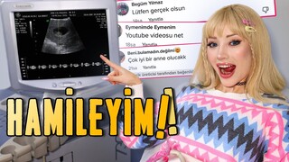 TAKİPÇİLERİME HAMİLEYİM ŞAKASI YAPTIM | (SOSYAL DENEY) Uzunmakarna