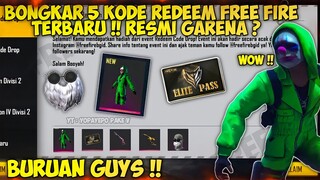 BONGKAR !! 5 KODE REDEEM FREE FIRE TERBARU HARI INI 8 SEPTEMBER 2021 RESMI DARI GARENA FREE FIRE