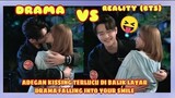 DRAMA vs REALITA!! KISSING SCENE DI FALLING INTO YOUR SMILE & BEHIND THE SCENE DI BALIK LAYAR