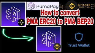 How to convert PumaPay Token from ERC20 Network to Bep20 BSC Network?