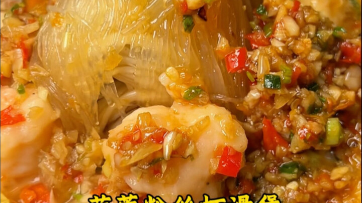 【طبق سحري للشتاء للأشخاص الكسالى! حساء الروبيان مع الشعرية وصلصة الثوم】