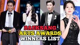 59th Baeksang Arts Awards Full List Of Winners 2023!