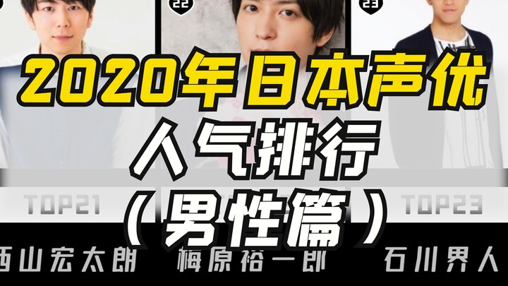 2020年度日本声优人气排行（男性篇）