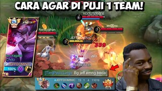 CARA SEDERHANA UNTUK MENDAPATKAN PUJIAN DARI 1 TEAM 😂 SET UP TURTLE/LORD CHOU DAMAGE! Mobile Legends