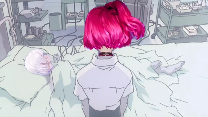 Mino yang hanya melihat Yueun tertidur
