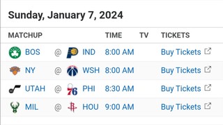 NBA Picks l January 7, 2024 l Philippine Time | Pinoy Silent Picks