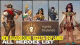 AGELTA DRYLANDS HEROES BACKGROUND NEW UPDATED ENTRANCE ANIMATION MOBILE LEGENDS NEW UPDATE