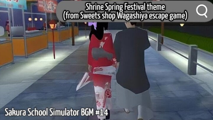 Sakura School Simulator Shrine Spring Festival theme