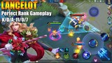 Lancelot Perfect Rank Gameplay | Road to top1 global Squad Season15