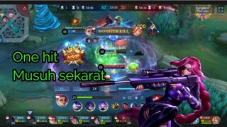 Lesley Gold Laner bikin musuh panik !!! | MLBB Mobile Legend