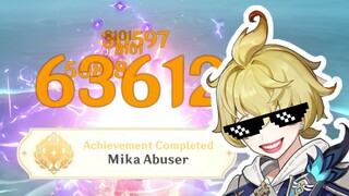 After Getting Mika I turned my characters into Machine Gun | Genshin Impact
