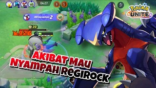 Akibat Mau Nyampah Regirock - Pokemon Unite