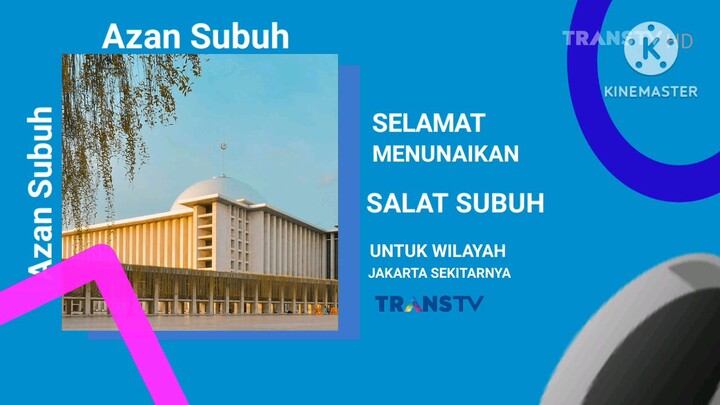 Bumper Card Adzan Subuh Trans TV (New Look 1 Januari 2027)