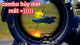 PUBG Mobile - Combo MK14 X8 + M249 X3 Hủy Diệt Đầu Cầu | Pha Đi Xe Đi Vào Lòng Đất =))