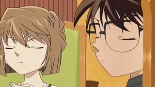 Haibara Ai closes her eyes when eating~