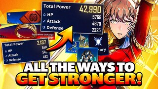 ALL THE WAYS TO GET STRONGER & INCREASE TOTAL POWER IN SOLO LEVELING: ARISE!