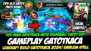 TIPS MAIN GATOTKACA META❗COMBO GATOTKACA EXP LANE & BUILD GATOTKACA TERSAKIT 2024❗GAMEPLAY GATOTKACA