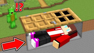 Why JJ Hide in a Biggest Secret Base From Mikey in Minecraft Challenge (Maizen Mazien Mizen)