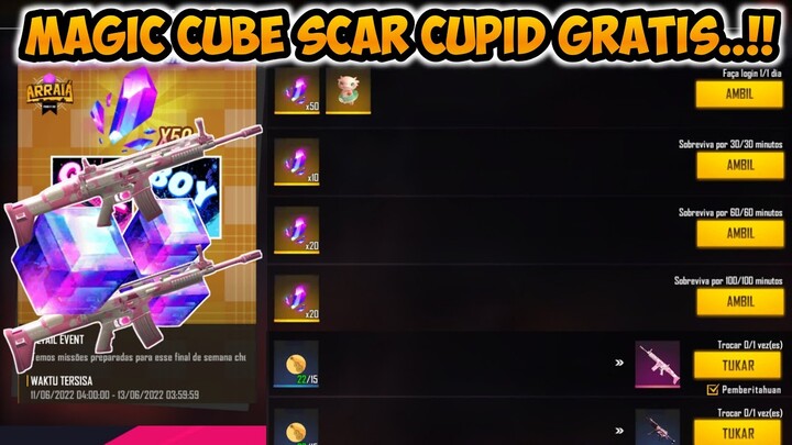 MAGIC CUBE GRATIS 2022 DAN SCAR CUPID BRAZIL SERVER..!! SERVER FF YANG BANYAK EVENT GRATISAN 2022