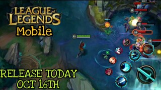 League of Legends Mobile | GAME PLAY AND RELEASE DATE