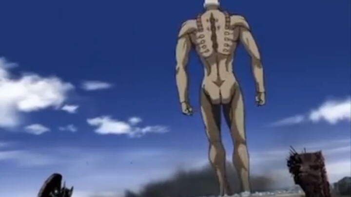 one punch man saitama melawan Titan