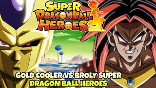 GOLD COOLER VS BROLY SUPER DRAGONBALL HEROES BUDOKAI MOBILE