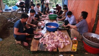 LÒNG CHIÊN CẢ BỘ | Ẩm thực đám cưới người Mông - M.Ổ.LỢN RỪNG ( P - 2 )