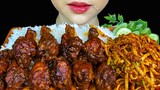 Spicy Food||Chicken legs Curry, Spicy Mango Salad & White Rice * MUKBANG SOUNDS *
