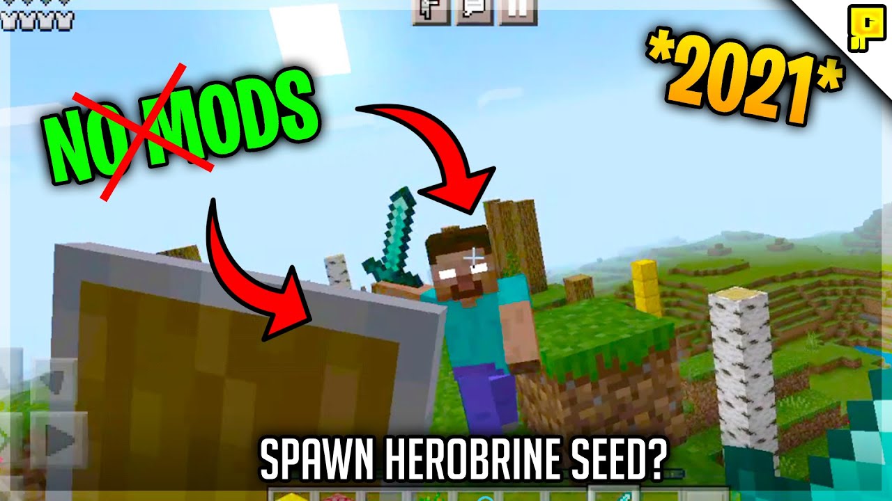 21 How To Spawn Herobrine In Minecraft Pocket Edition 21 No Mods Mcpe Bilibili