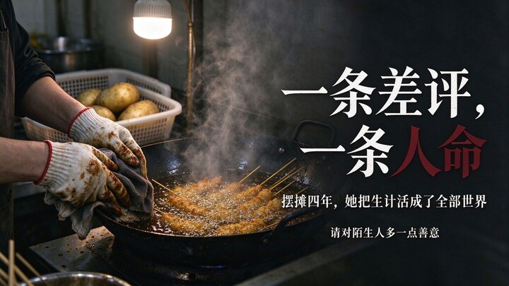 A 10-yuan skewer stall sparks a storm: 33-year-old vendor jumps into the river to end their life—cou