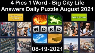 4 Pics 1 Word - Big City Life - 19 August 2021 - Answer Daily Puzzle + Daily Bonus Puzzle