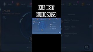 IXIA BEST BUILD 2023 #shorts #mlbb