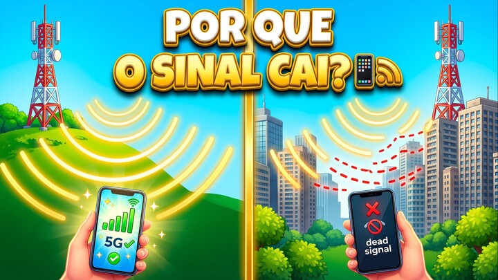 📱💡 POR QUE O SINAL DO CELULAR CAI? 📶✨ #Curiosidades #Tecnologia #Ciência #Engenharia #Comunicação
