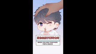 是吃货窝窝吖 | WOWO S1E32 当你向孩子要零食时 WHEN YOU ASK YOUR KIDS FOR A SNACK  (Ori/Eng sub)Anime短视频