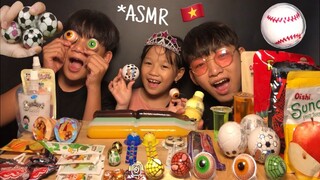 Zin ASMR | MUKBANG BASKETBALL GUMMY, BASEBALL, TENNIS BALL GUMMY JELLY