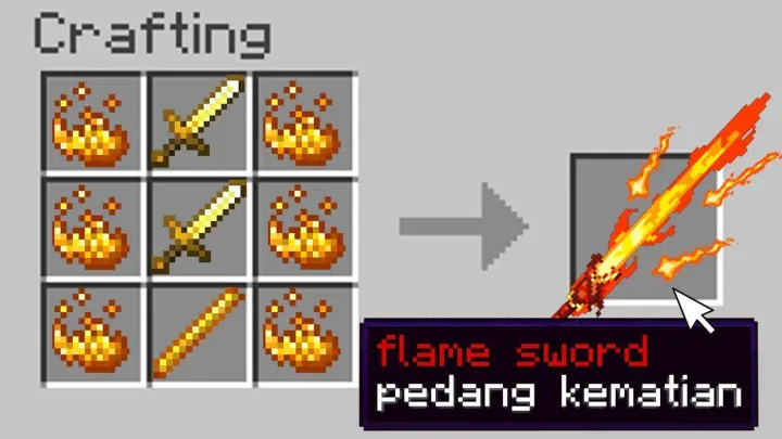 Minecraft Tapi Aku Pakai Pedang Dari Dewa Api!! EZ😏😏