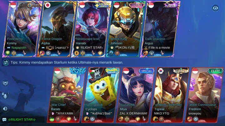 GAMEPLAY FULL KIMMY MOBILE LEGEND BANG BANG