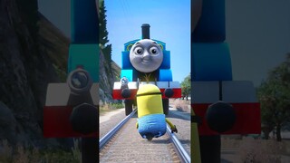 GTA V MINIONS MOVIE VS THOMAS THE TANK ENGINE #shorts #trains