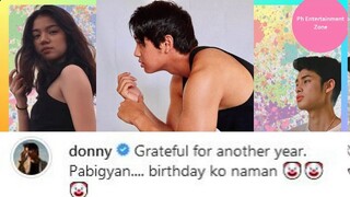 Donny Pangilinan nag Heart kay Belle Mariano Birthday Greeting