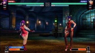 KOF15　チャンピオンvsチャンピオン　最強アテナのガン攻め　ドットからでもヤバイ…