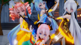 ▌MMD ▌ ～ จีนไซเบอร์ @ ฉันรักคุณ - ◈Haku Luka Teto Miku◈ ◤4k◥