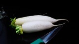 [Food Carving] Carve Chengdu J-20 from white raddish