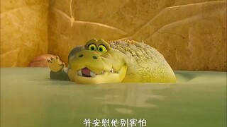 男孩不小心掉进了鳄鱼池，鳄鱼并没有想吃他。
