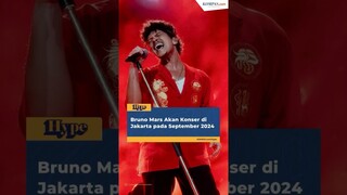Bruno Mars Akan Konser di Jakarta pada September 2024 #shorts #brunomars