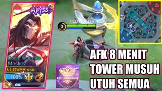 PRANK AFK 8 MENIT !! TOP 1 MOSKOV MULAI BERULAH WKWK - MOBILE LEGENDS