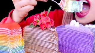 ASMR|Yummy Mille Crepe. Tôi ăn vì bạn đấy ε=ε=(ノ≧∇≦)ノ